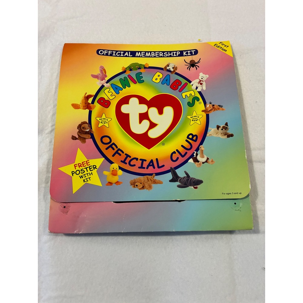 Ty Beanie Babies Official Club Membership Kit First Edition Sealed Cards 1998
